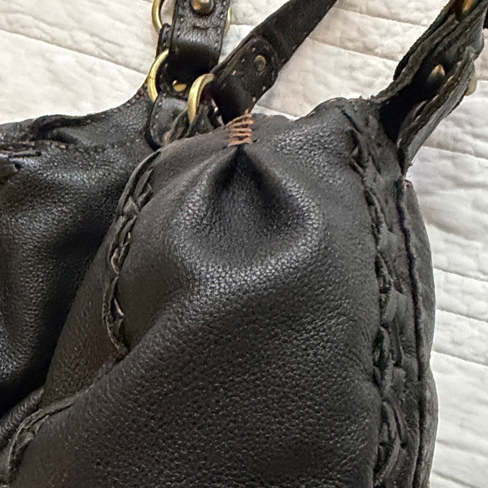 Carla Mancini Yummy Black Leather Women's Bag - Picture 6 of 7
